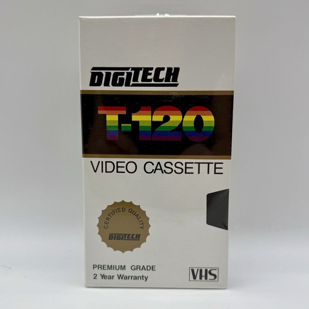 NEW DigiTech T-120 Video Cassette VHS Blank VCR Tape "Premium Grade" SEALED!‎